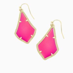 Kendra Scott Alex magenta earrings